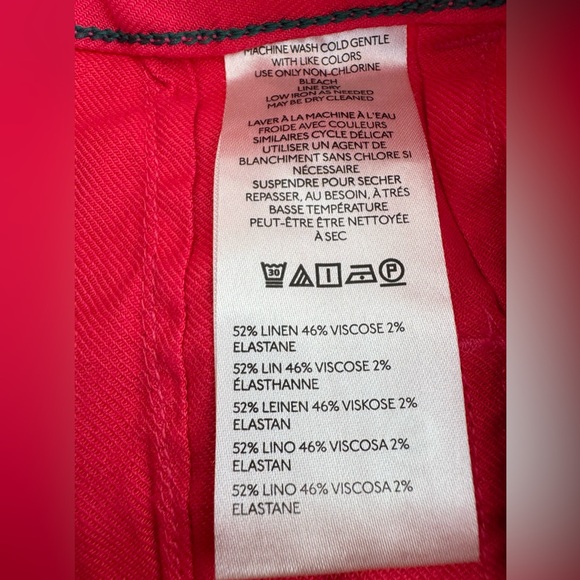 Anthropologie Maeve The Colette Wide-Leg Cropped Linen Pants - Picture 11 of 14